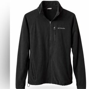 Columbia Black Full-Zip Fleece Jacket Mens Large